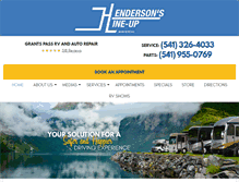 Tablet Screenshot of hendersonslineup.com